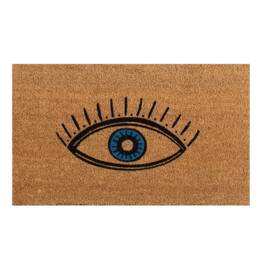 Evil Eye Doormat - House Warming Gift, New Home Eye Coir Door Mat By Lpdoormats - thumbnail 2