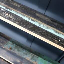 Industrial Style Mild Steel Display Stand Bookcase Shelving Unit - thumbnail 3