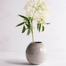 Pottery Vase, Ceramic Vase For Flowers, Modern Gift, Gray Minimalist Rustic Pottery, Stoneware Unique - thumbnail 3