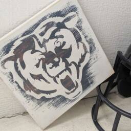 Chicago Bears Wood Sign - Nfl Wooden Sports Decor Chicago Bears Football Wall Hangings - thumbnail 2