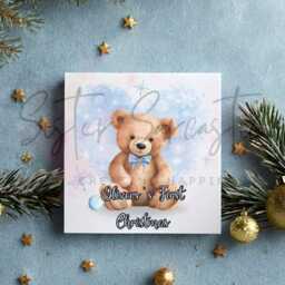 Personalised Baby Boy Christmas Decoration - Grandson First Gift 1St Bauble Stocking Filler Eve Box - thumbnail 2