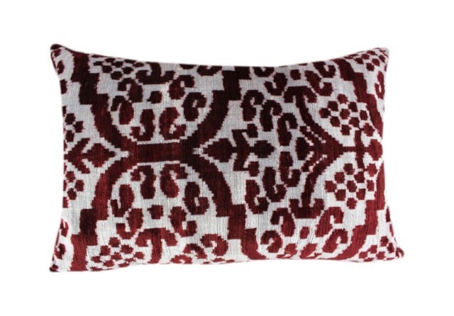 Velvet Ikat Pillow - image 1