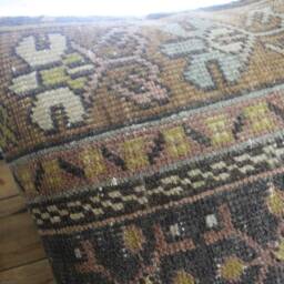 50cm - 20 Inch Vintage Carpet Rug Cushion Cover Handwoven - Worldly Traveler Series - thumbnail 3