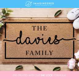 Closing Gift For Realtors - Monogram Rug Housewarming Custom Doormat Wedding Personalized Realtor - thumbnail 1