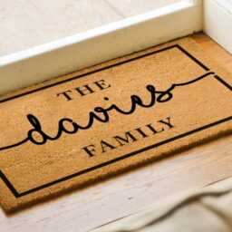 Closing Gift For Realtors - Monogram Rug Housewarming Custom Doormat Wedding Personalized Realtor - thumbnail 2