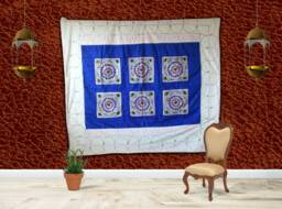 Boho Tapestry Wall Hanging, Table Runner Couch Cover Floral Bohemian Wall Decor Hippie Home Indian Throw Exotic Dorm - thumbnail 1
