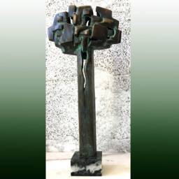 The Tree, 37/18/6cm, Single Piece ??riginal Bronze Sculpture, Stoycho Nikiforov - thumbnail 2