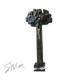 The Tree, 37/18/6cm, Single Piece ??riginal Bronze Sculpture, Stoycho Nikiforov