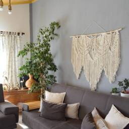 Extra Large Macrame Wall Hanging, Bohemian Decoration, Woven Mural, Housewarming Gift, Headboard - thumbnail 3