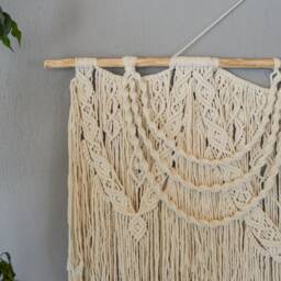 Extra Large Macrame Wall Hanging, Bohemian Decoration, Woven Mural, Housewarming Gift, Headboard - thumbnail 4