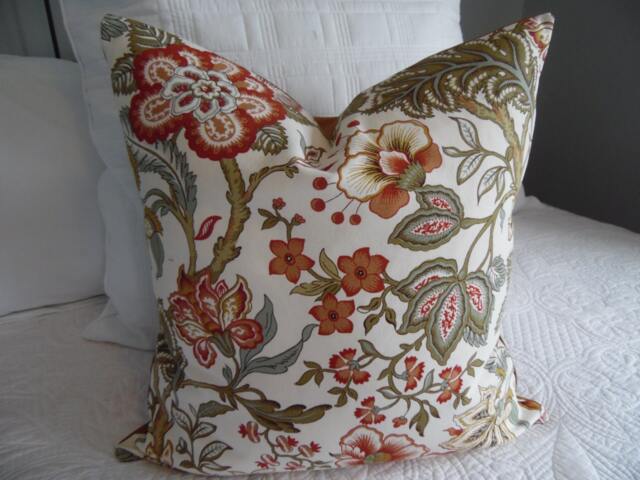 2 Color Choicesnutmeg.russet.cream.pale Green.gold.brown.floral Fall Pillow.pillow Covers.slip Covers.country.farmhouse Modern.fall - image 1