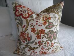 2 Color Choicesnutmeg.russet.cream.pale Green.gold.brown.floral Fall Pillow.pillow Covers.slip Covers.country.farmhouse Modern.fall