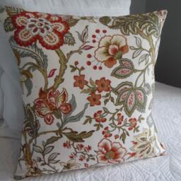2 Color Choicesnutmeg.russet.cream.pale Green.gold.brown.floral Fall Pillow.pillow Covers.slip Covers.country.farmhouse Modern.fall - thumbnail 2