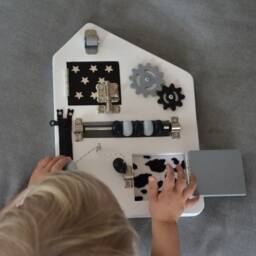Montessori Busy Board Toddler Fine Motor Skills Toy - thumbnail 2