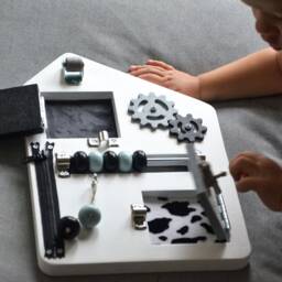 Montessori Busy Board Toddler Fine Motor Skills Toy - thumbnail 3