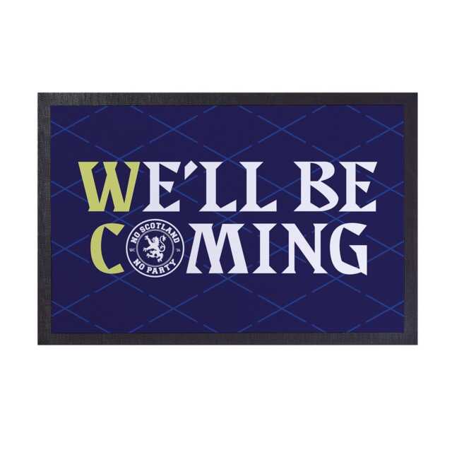Scotland We'll Be Coming - Wc 2026 Door Mat 60cm X 40cm - image 1
