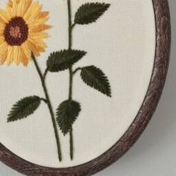 Sunflower Embroidery Hoop Art - Wall Decor Floral Hand - thumbnail 2