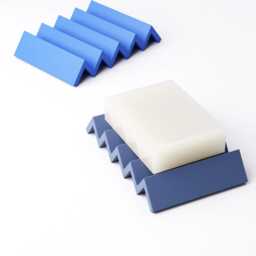 Soap Dish - Zigzag Ridge Design Bathroom Sink Tidy Custom Colours - thumbnail 1