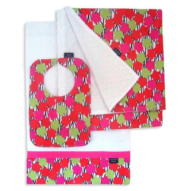 Modern Grace Receiving Blanket Set With Matching Bib & Burp Cloth - image 1