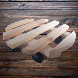 Wooden Plant Trolley - Flower Pot Wheeled Mover Dolly Planter Caddy Holder Wheels Unfinished Plain Pine To Decorate