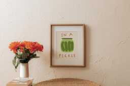 In A Pickle Unframed Print - Posters Kitchen Poster Funny Prints Wall Decor Pun Art Fun Gifts For Lovers - thumbnail 1