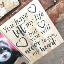 Ferret Memorial Gift, Memorial, Pet Frame, Plaque, Photo Dog Picture Cat - thumbnail 3