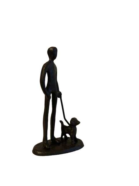 Dog Lover Metal Sculpture My Best Friend Unconditional Love Ornament Figurine - image 1