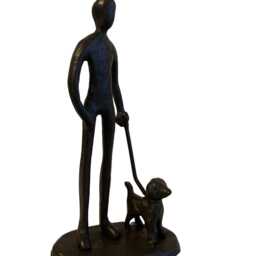 Dog Lover Metal Sculpture My Best Friend Unconditional Love Ornament Figurine - thumbnail 2