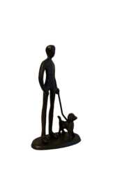 Dog Lover Metal Sculpture My Best Friend Unconditional Love Ornament Figurine - thumbnail 1