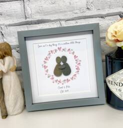 Couple Gifts, Pebble Art, Personalised Gifts, Couple Art, Gift For Boyfriend, Scrabble Gift, Best Valentines Gifts, Wife Gift, Gift Him - thumbnail 1