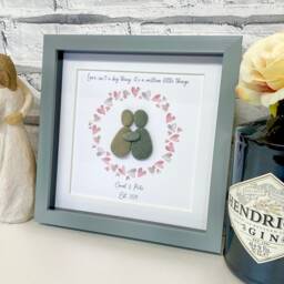 Couple Gifts, Pebble Art, Personalised Gifts, Couple Art, Gift For Boyfriend, Scrabble Gift, Best Valentines Gifts, Wife Gift, Gift Him - thumbnail 2