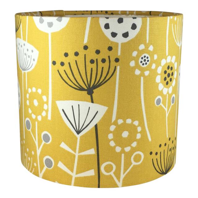 Scandi Bergen Fabric Lampshade, Handmade Lampshade, Table Ceiling Pendant, Country Handmade Lamp Shade, Design - image 1