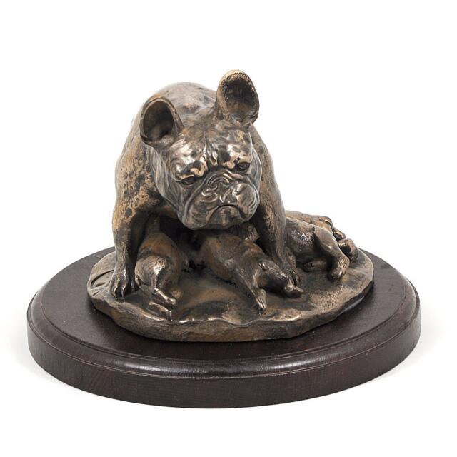 French Bulldog - Mama, Dog Wooden Base Statue, Limited Edition, Artdog - image 1