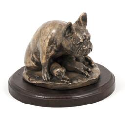 French Bulldog - Mama, Dog Wooden Base Statue, Limited Edition, Artdog - thumbnail 3
