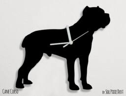 Cane Corso Dog - Wall Clock Silhouette - thumbnail 1