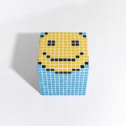 Table in The Form Of A Smiley Face. Tiled Table. Side Coffee Mosaic - thumbnail 2