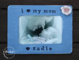 Personalized Picture Frame Hand-Painted Mother's Day Gift - thumbnail 1