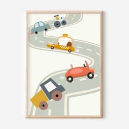 Children's Cars & Transport Print. Perfect Wall Art For A Nursery, Bedroom Or Playroom - Print Only - thumbnail 2