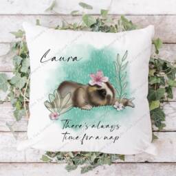 Sloth Cushion, Pillow, Girl Sloth, Gift, For Her, Lover, Gift Mum, Personalised - thumbnail 2