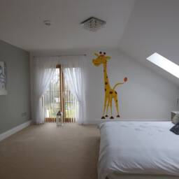 Nursery Giraffe Vinyl Wall Sticker - Baby Art Cute Funny Gift Animal Decor Decal Boy Girl Africa Decorative Colourful Jungle Kid Print - thumbnail 4