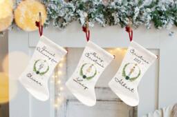 Christmas Stocking, Personalised Nutcracker, Sugar Plum Fairy, Eve Box, First Gift, Sack