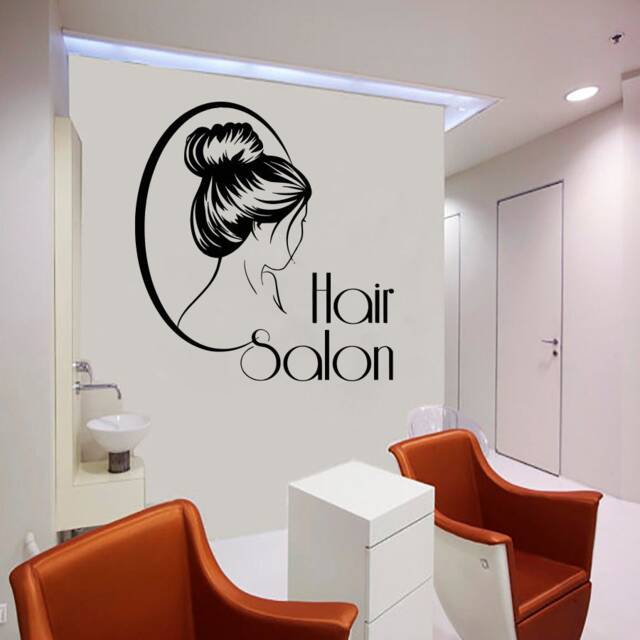 Hair Salon Wall Decal Stylist Scissors, Beauty Shop Decor T104 - image 1