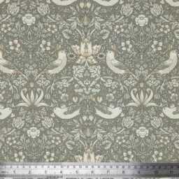 Outdoor Cushion Cover 29 Sizes William Morris Strawberry Thief Natural Handmade Nature Birds Animals Gift Waterproof Conservatory Garden - thumbnail 3