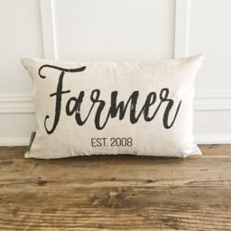 Custom Name & Date Pillow Cover - thumbnail 2