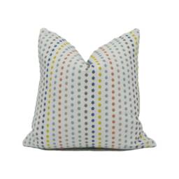 Villa Nova - Dotty Sorbet Fun Bright Colourful Embroidered Polka Dot Cushion Cover Handmade Throw Pillow Designer Home D??cor - thumbnail 2