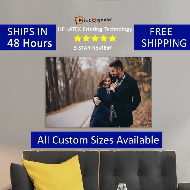 Custom Canvas Print, Personalized Wall Art, Turn Photo Into Christmas Gift - image 1