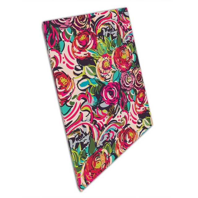 Abstract Flower Digital Illustration Canvas Print For Home Office Decor Vibrant Wall Art - image 1
