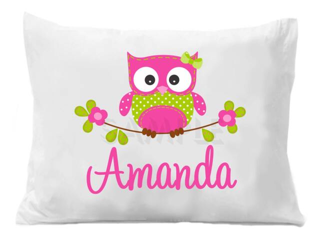 Personalized Owl Pillow Case, Kids Bedding - image 1
