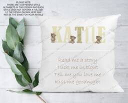 Personalised Cushion, Pocket Child Pillow, Book Holder, Pillow For Child, Sleep Aid, Christening Gift, Baby Gift