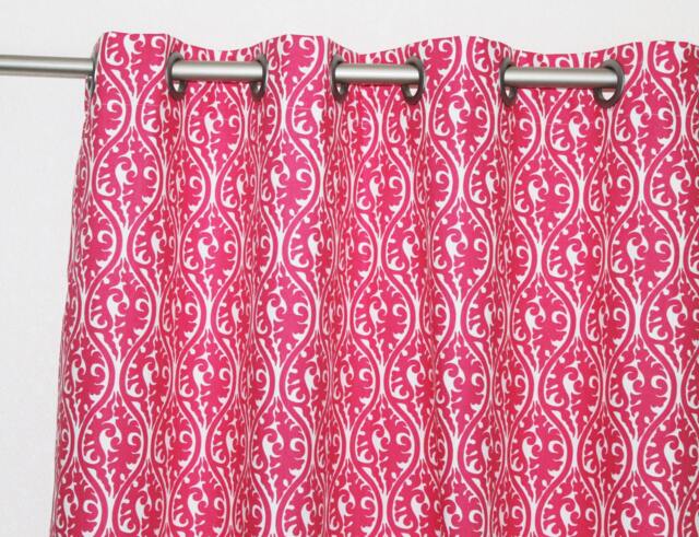 "Pair 25 Or 50"" Wide Panels Premier Print Kimono Navy Rod Pocket Drapes Cafe Curtains 24 36 48 63 84 96 108" - image 1